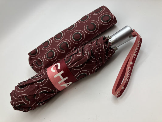 Chanel One-push Automatic Open Folding Umbrella 29cm(11.42 inch) when folded
