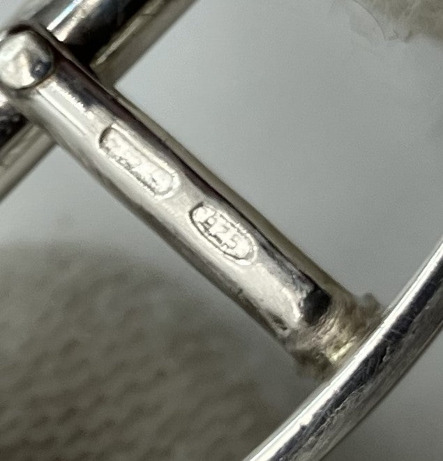 Gucci G logo motif large cufflinks 2.6 x 1.7 cm (1.02 x 0.67 inch) SV925 18g