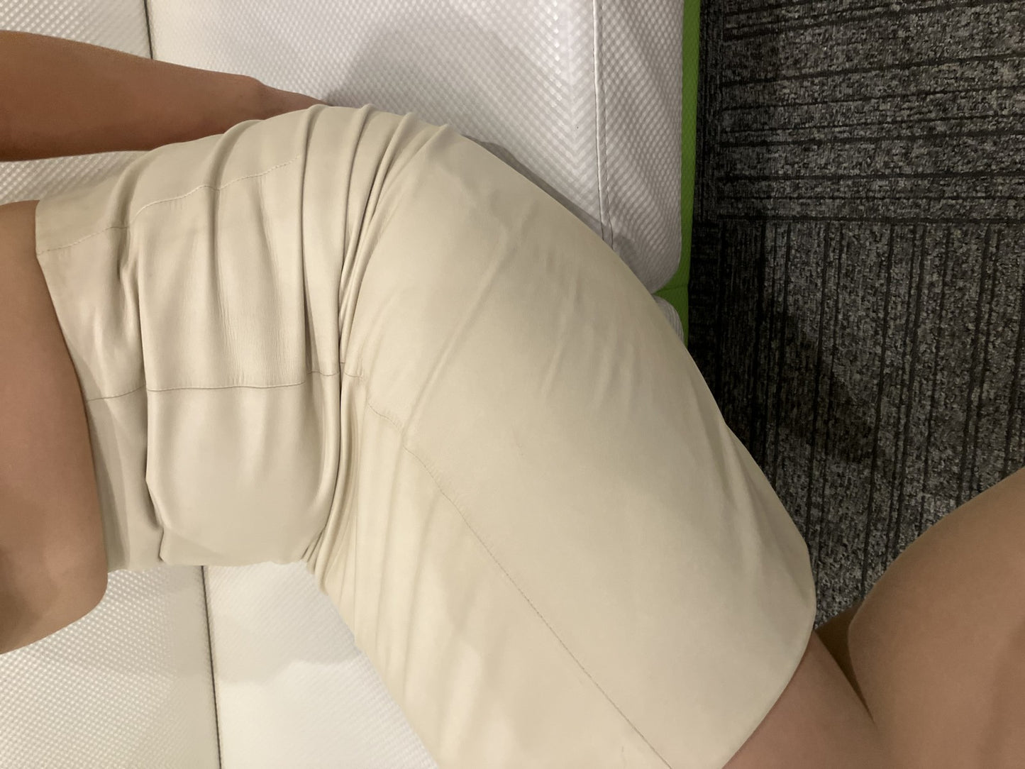 LOEWE Genuine Leather Skirt Tight Skirt NAPA CREMA Made in Spain