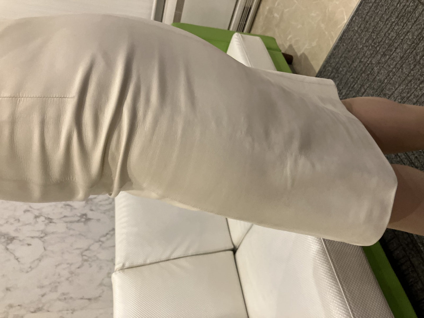 LOEWE Genuine Leather Skirt Tight Skirt NAPA CREMA Made in Spain