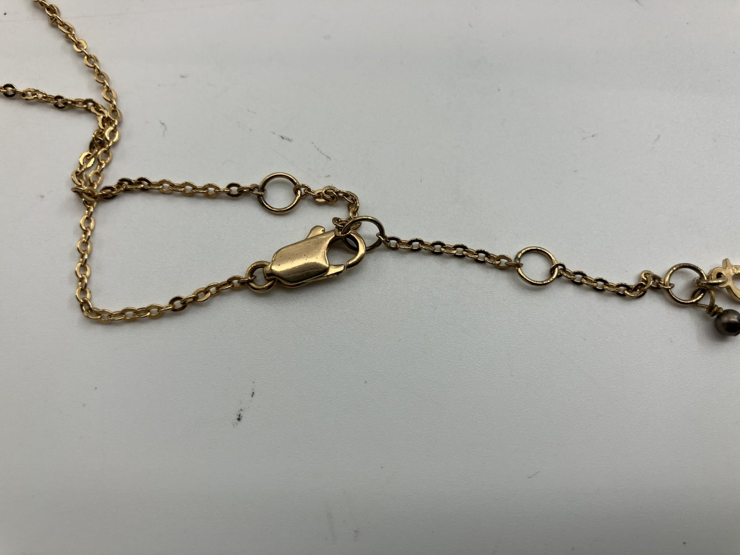 Dior Heart-Motif Logo Necklace Total Length 46 cm (18.11 inch) Gold
