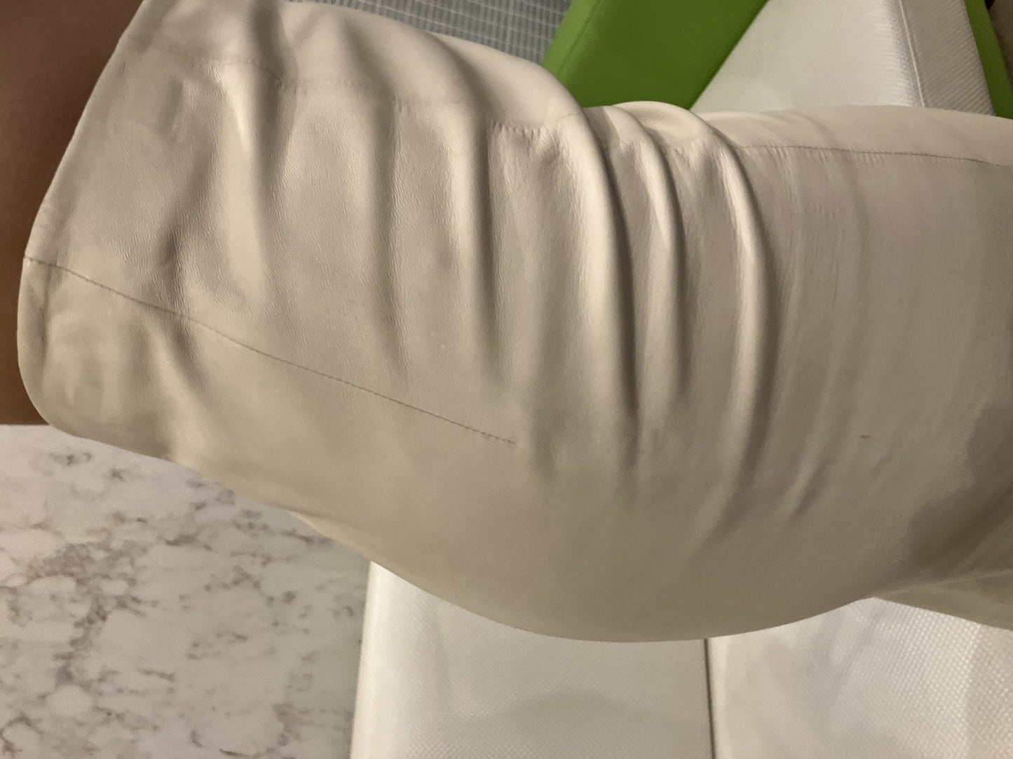 LOEWE Genuine Leather Skirt Tight Skirt NAPA CREMA Made in Spain