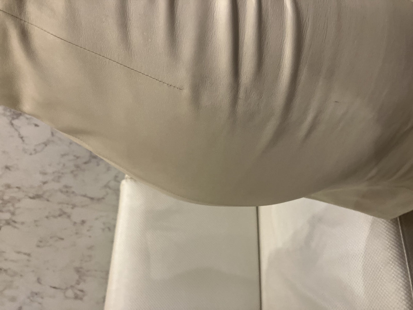 LOEWE Genuine Leather Skirt Tight Skirt NAPA CREMA Made in Spain