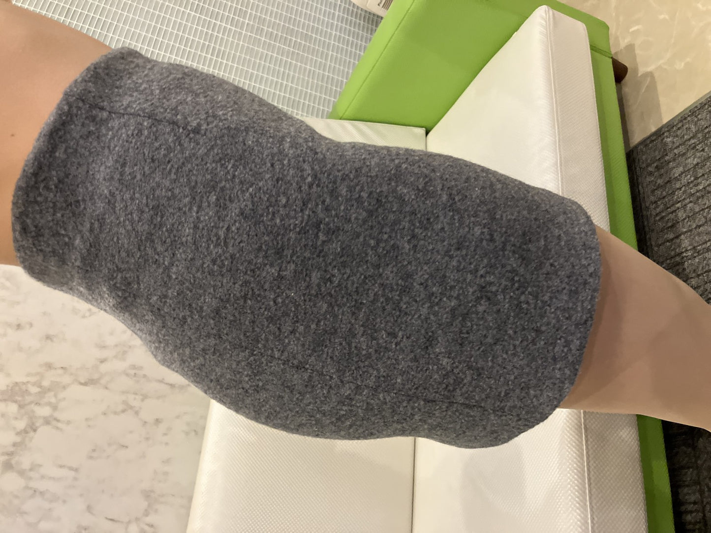 Ron Herman RHC Mini Skirt Wool Blend Knit 2-Piece Set (Khaki & Gray) XS Size Total Length 15"