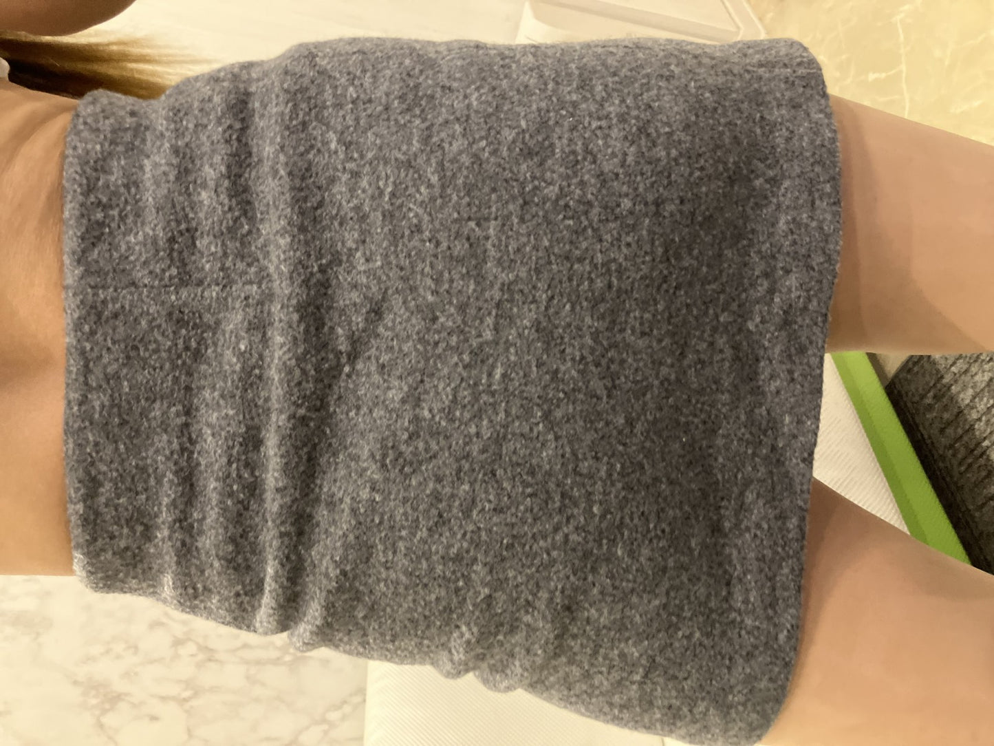 Ron Herman RHC Mini Skirt Wool Blend Knit 2-Piece Set (Khaki & Gray) XS Size Total Length 15"