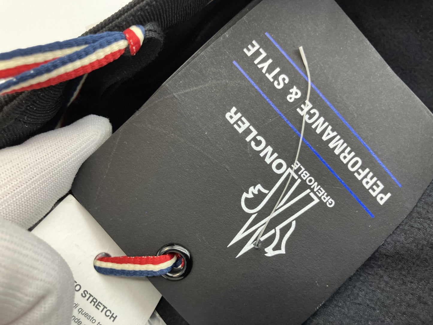 MONCLER Women Black Slim Fit Pants Size 38 w/ Tags Strap Detail Authentic