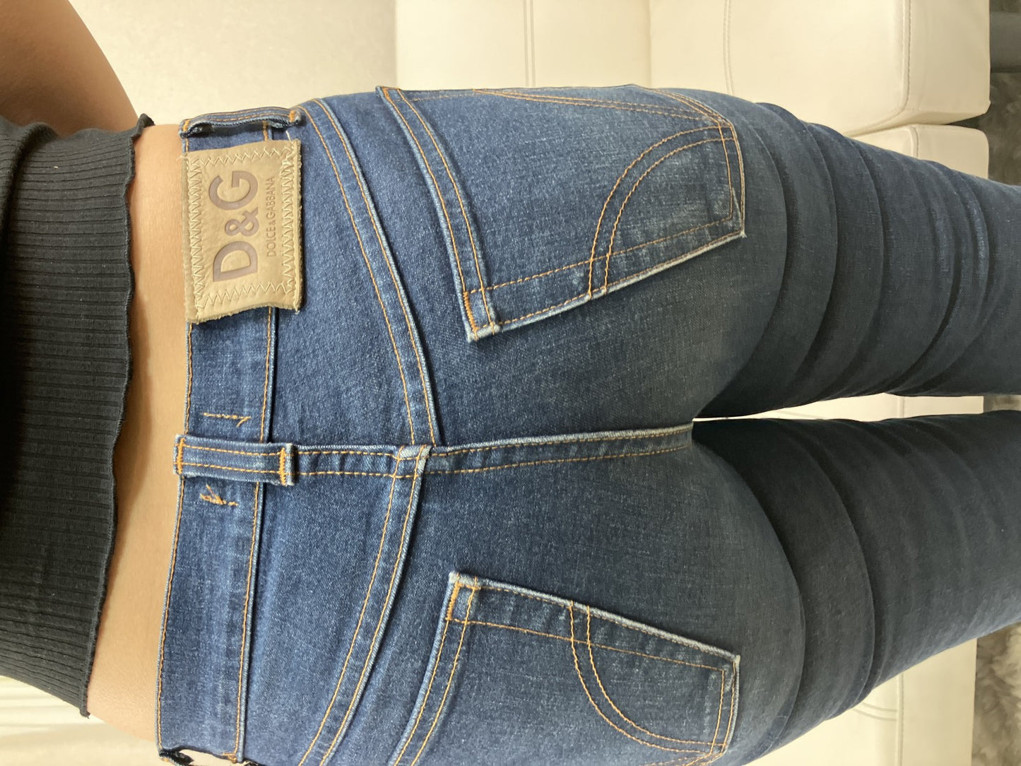 Dolce & Gabbana D&G Denim Jeans Blue Slim Stretch Size 26 Women's