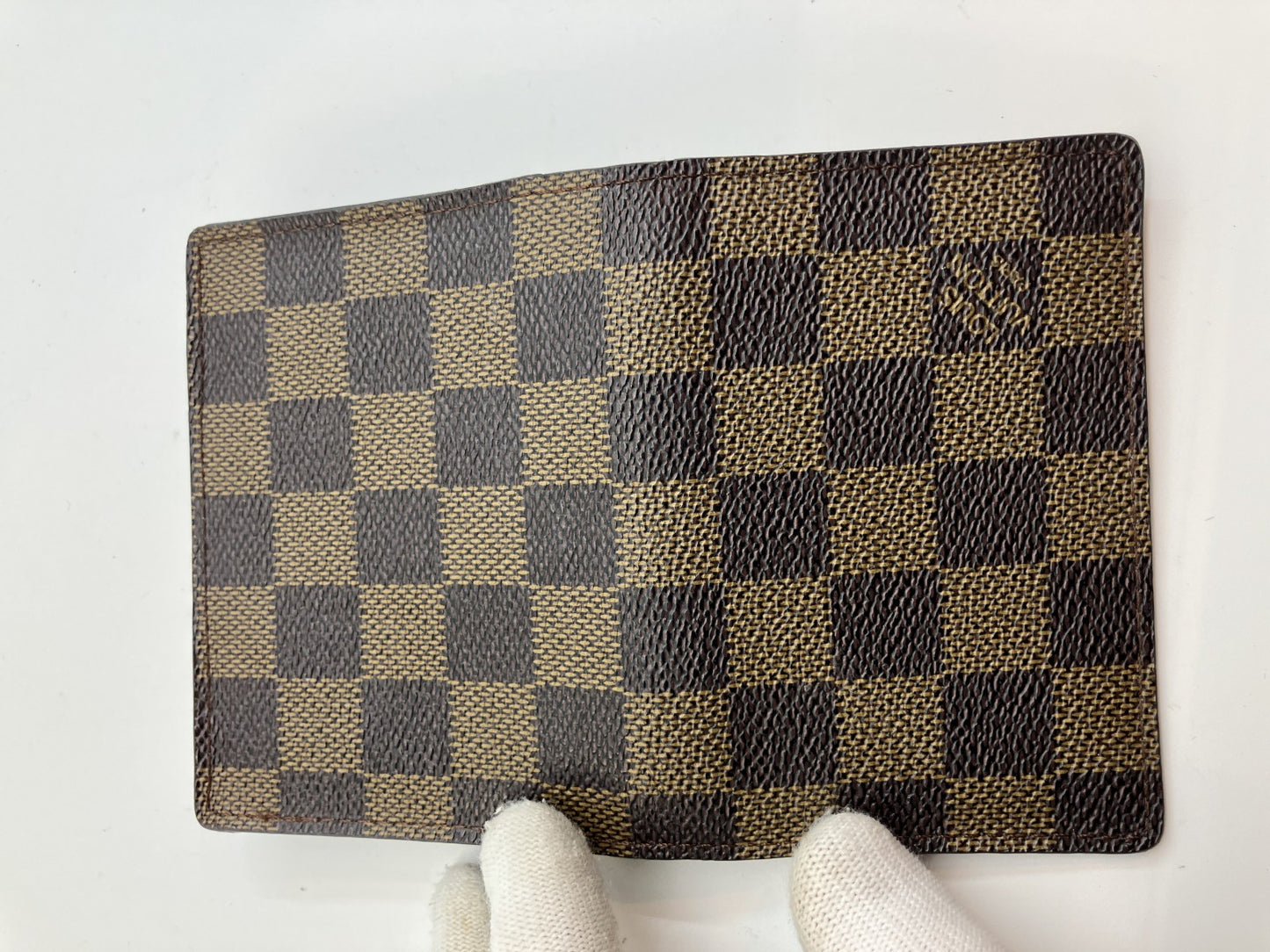 LOUIS VUITTON N62920 Damier Envelope Carte Devisy Card Case, Pass Case, Business Card Holder Free Shipping 