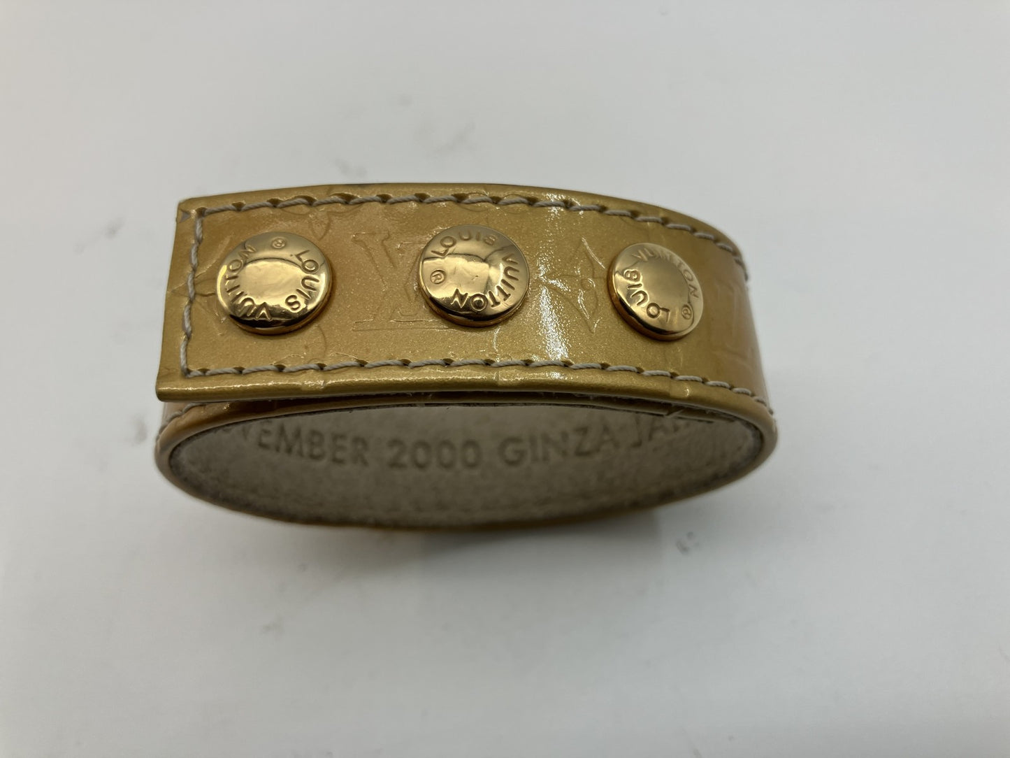 LOUIS VUITTON Vernis leather bracelet Length 23.5cm Width 2.1cm Bangle