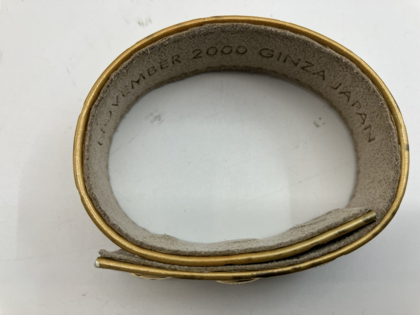 LOUIS VUITTON Vernis leather bracelet Length 23.5cm Width 2.1cm Bangle