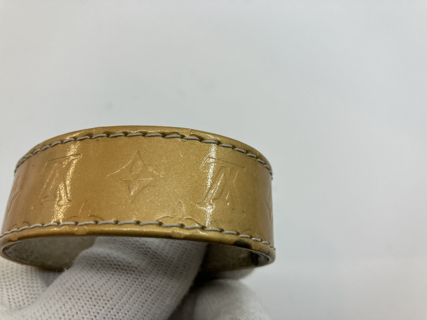 LOUIS VUITTON Vernis leather bracelet Length 23.5cm Width 2.1cm Bangle