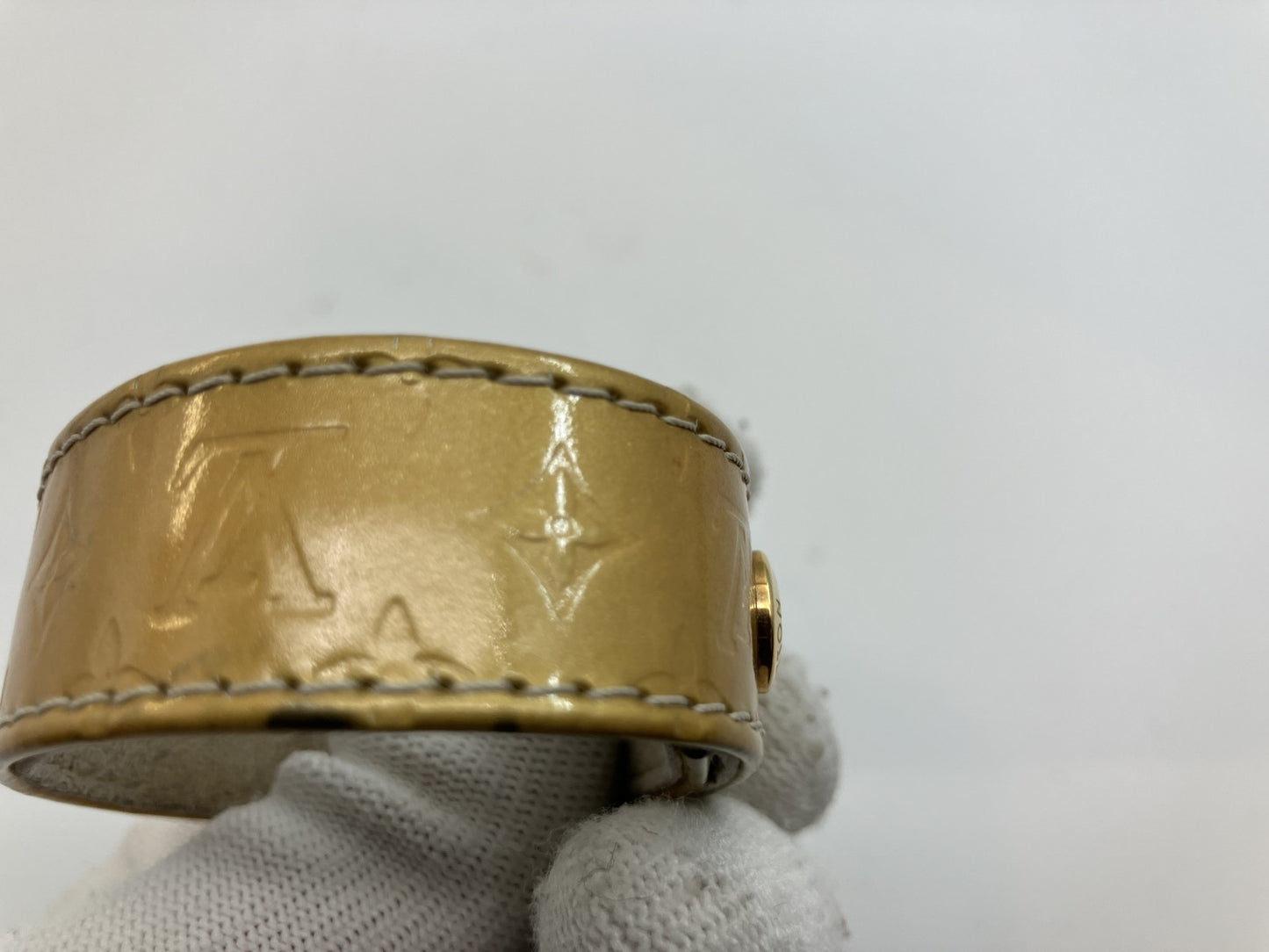 LOUIS VUITTON Vernis leather bracelet Length 23.5cm Width 2.1cm Bangle
