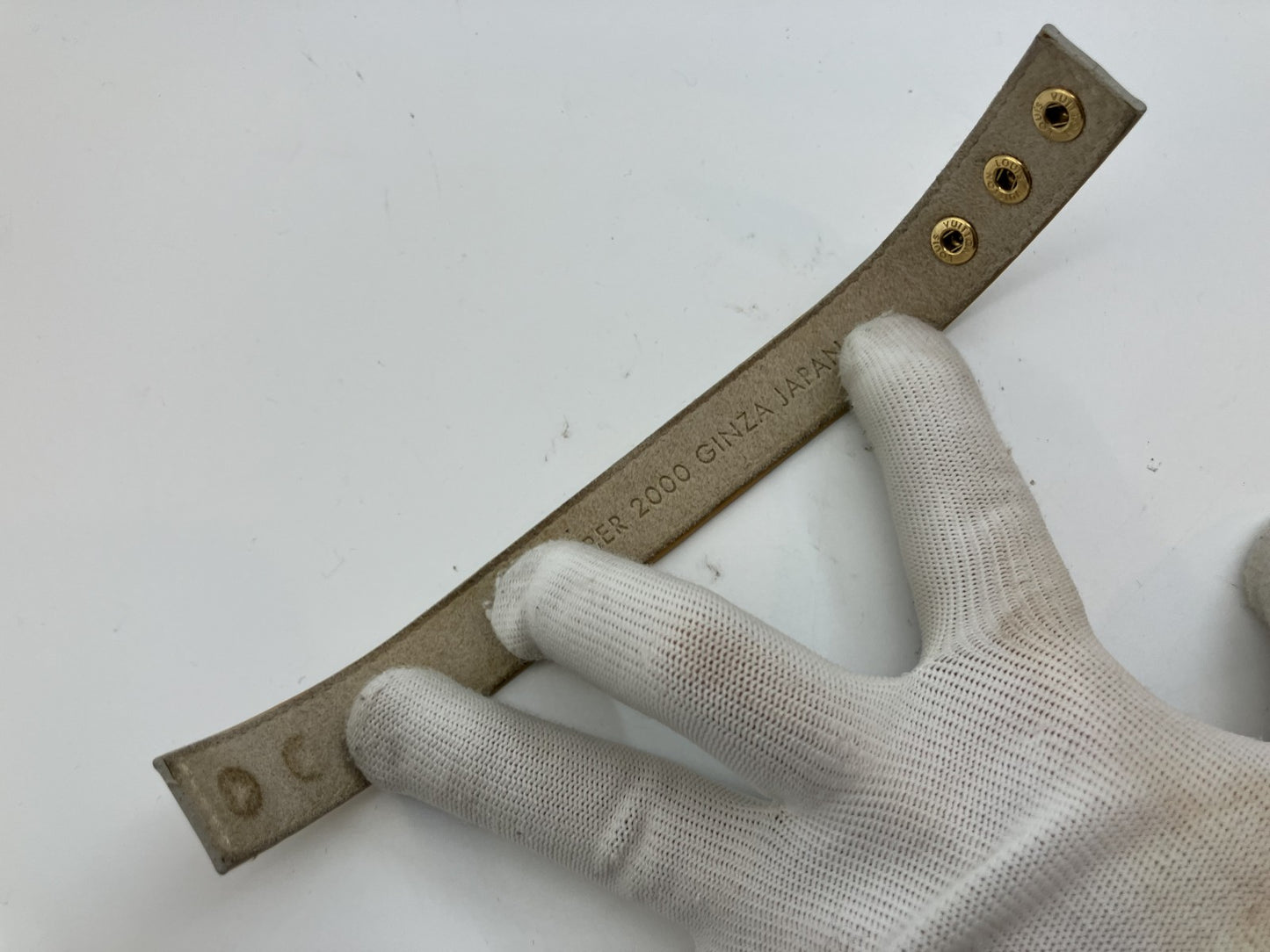 LOUIS VUITTON Vernis leather bracelet Length 23.5cm Width 2.1cm Bangle
