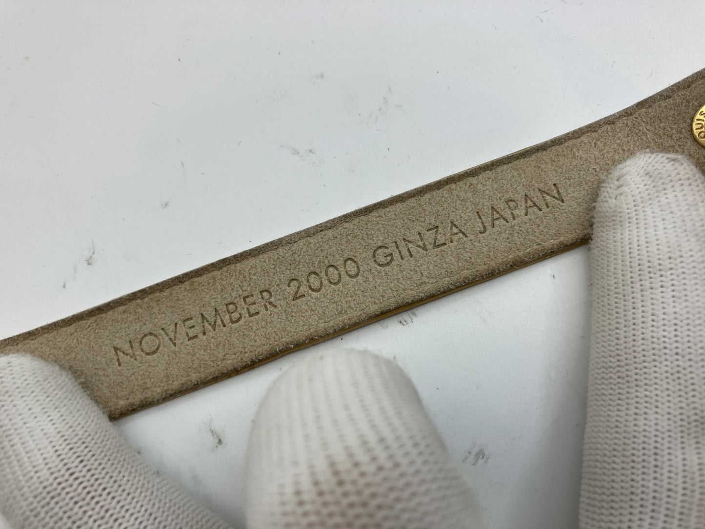 LOUIS VUITTON Vernis leather bracelet Length 23.5cm Width 2.1cm Bangle