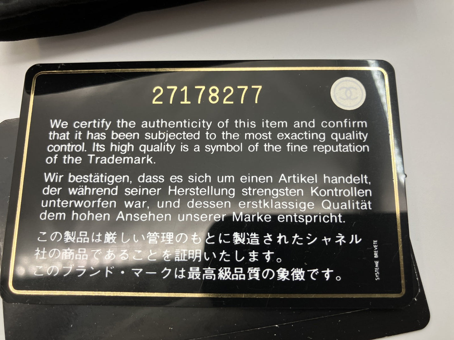 CHANEL Caviar Leather Flip iPhone Case Black CC Logo iPhone X XS w Box Auth