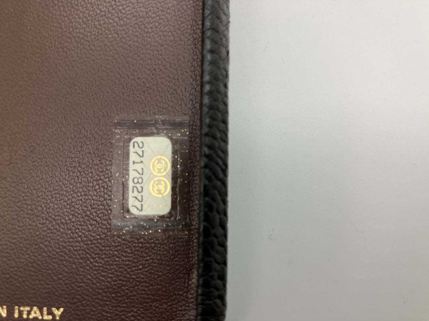 CHANEL Caviar Leather Flip iPhone Case Black CC Logo iPhone X XS w Box Auth