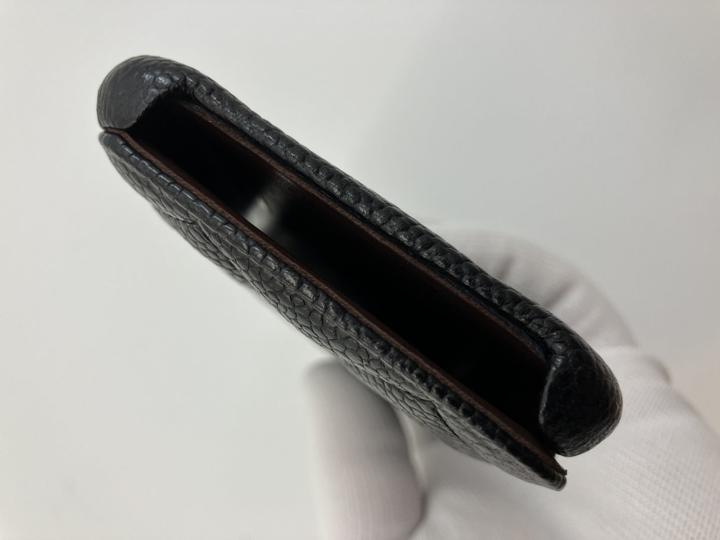 CHANEL Caviar Leather Flip iPhone Case Black CC Logo iPhone X XS w Box Auth