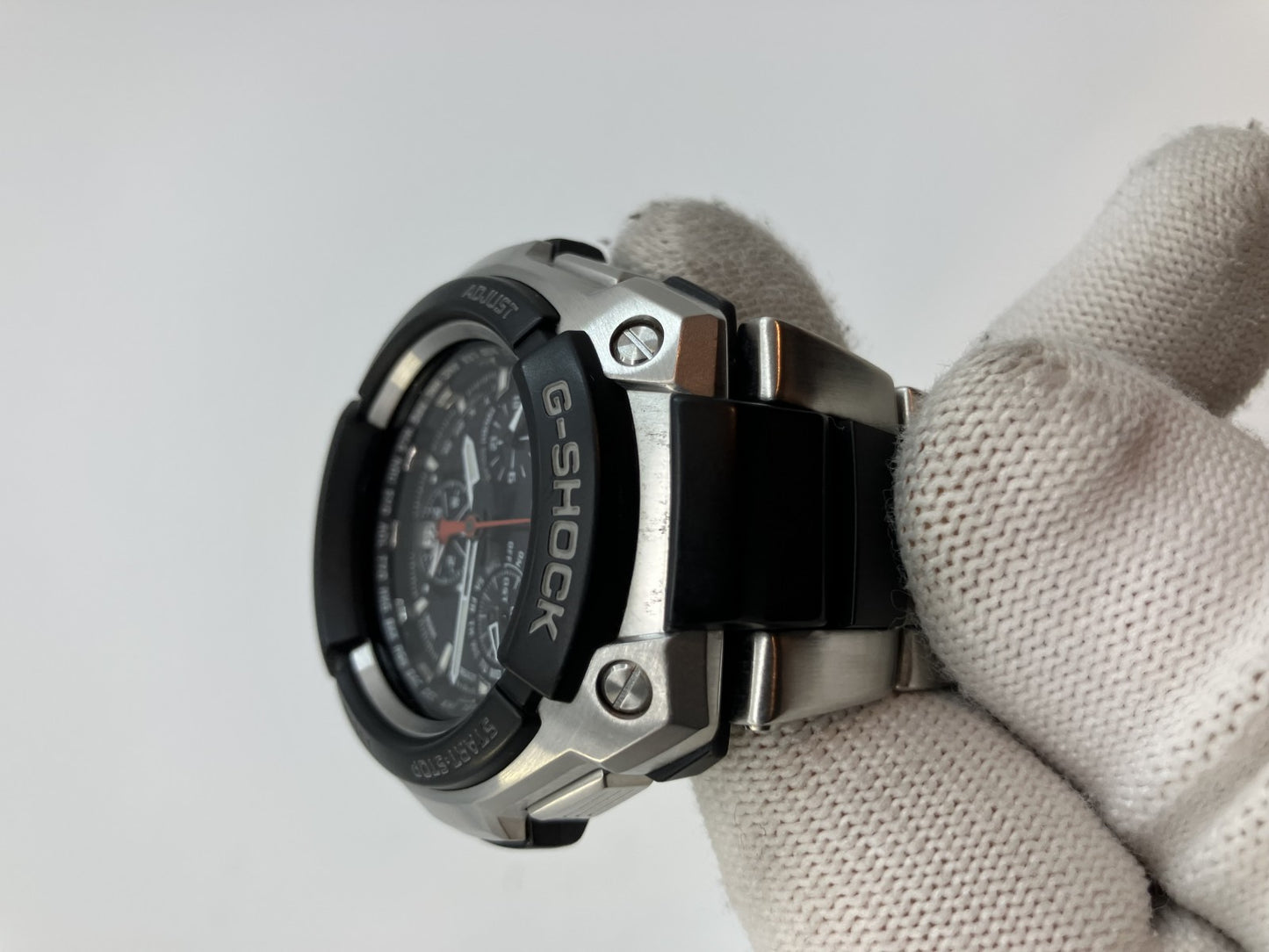 G-SHOCK MTG-1000 Radio Solar Powered Watch Casio Men's Full Analog Display High-end Stainless Steel Model 1.9" Working Silver Black Dial Tough Solar Powered Multiband 5 Waterproof 20 ATM