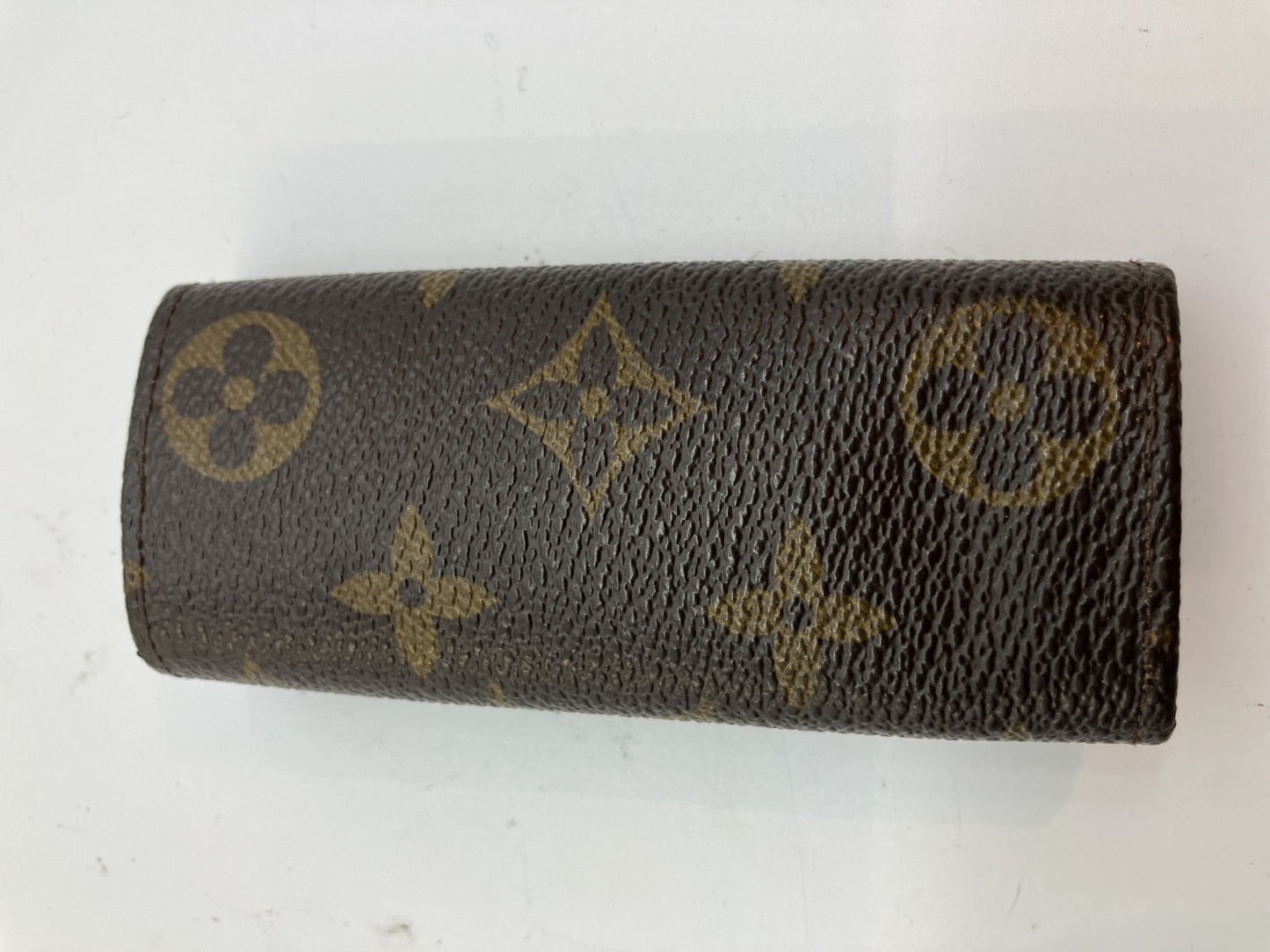 LOUIS VUITTON Monogram 4-ring long key case 11 x 5 cm (4.33 x 1.97 inch) Brown จัดส่งฟรี 