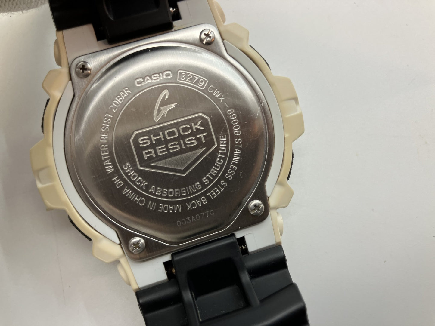 Casio G-SHOCK GWX-8900B Men's Watch White x Black Tough Solar Powered Radio Controlled Watch 3279 [Move Confirmed]