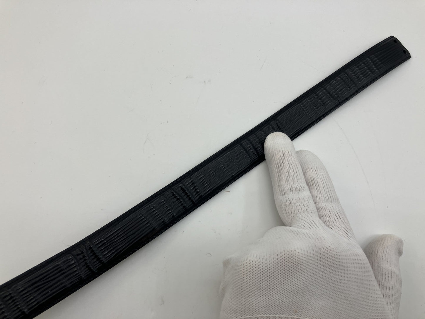 Louis Vuitton Epi Leather Belt Strap Black 85/34 CT0916 Made in France