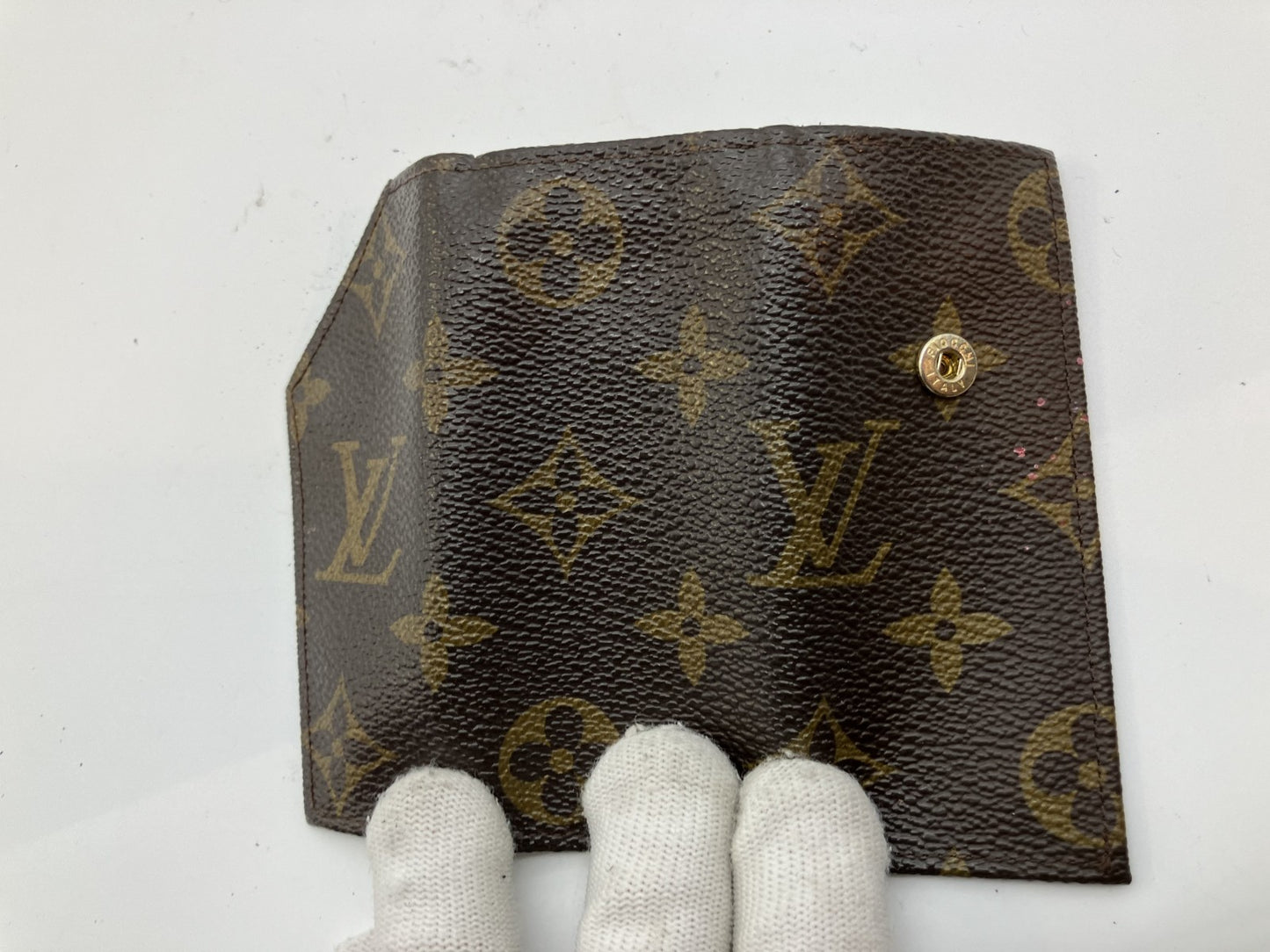 LOUIS VUITTON Monogram 4-ring long key case 11 x 5 cm (4.33 x 1.97 inch) Brown Free shipping 