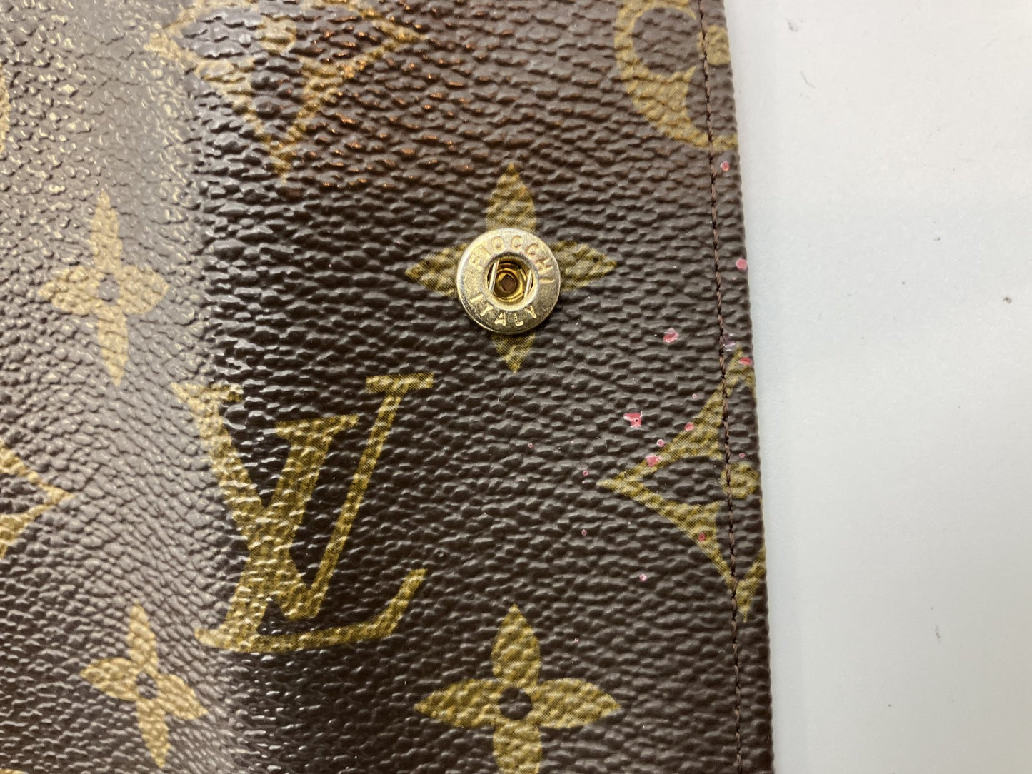 LOUIS VUITTON Monogram 4-ring long key case 11 x 5 cm (4.33 x 1.97 inch) Brown Free shipping 