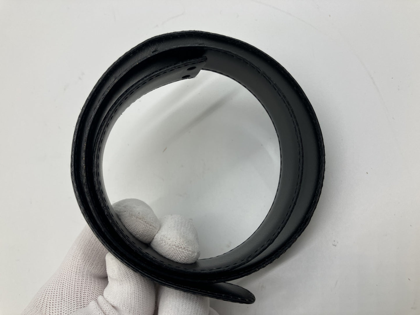 Louis Vuitton Epi Leather Belt Strap Black 85/34 CT0916 Made in France