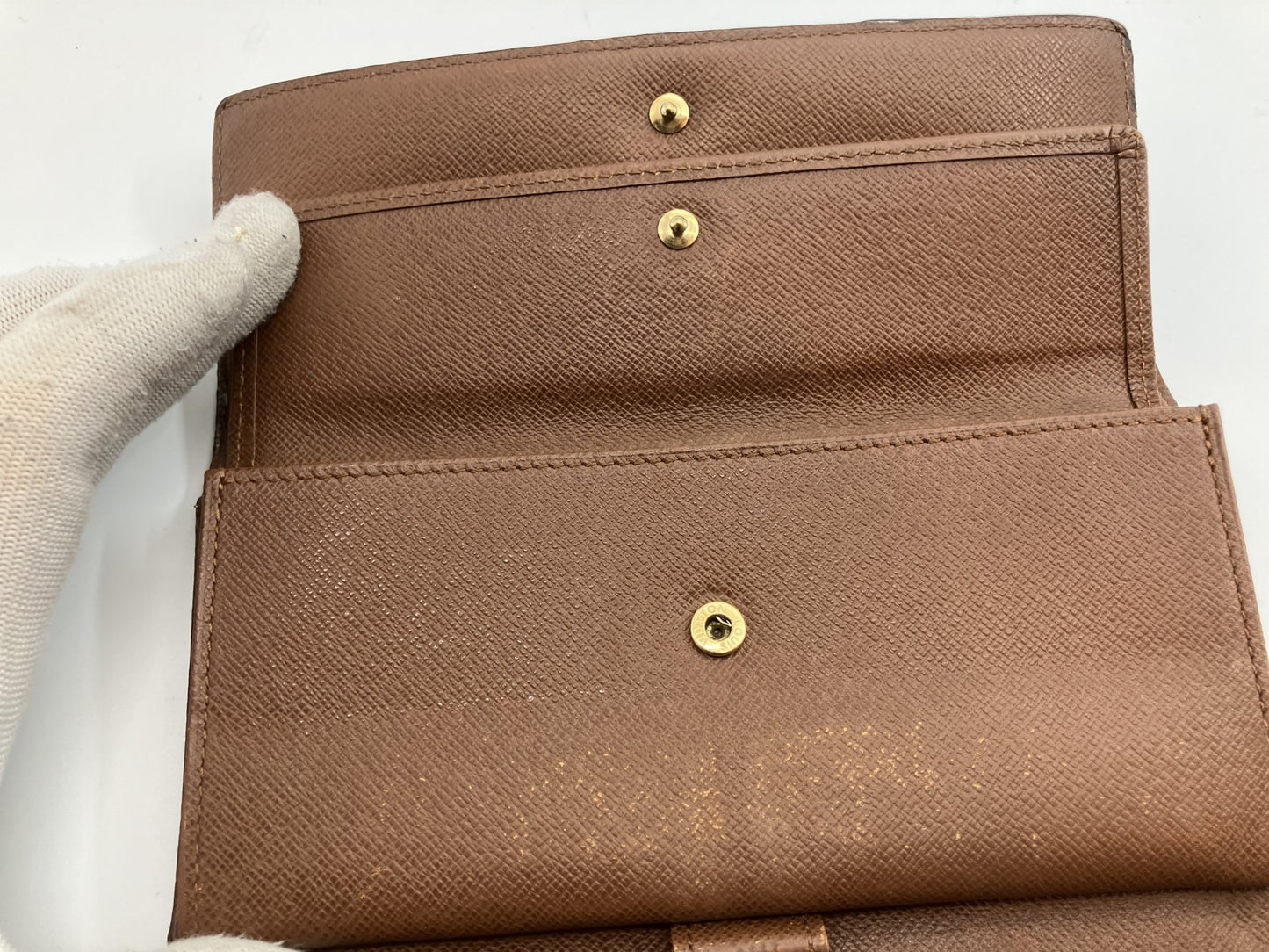 Louis Vuitton Tri-fold Long Wallet Monogram Porte Tresor International M61215 MB1001