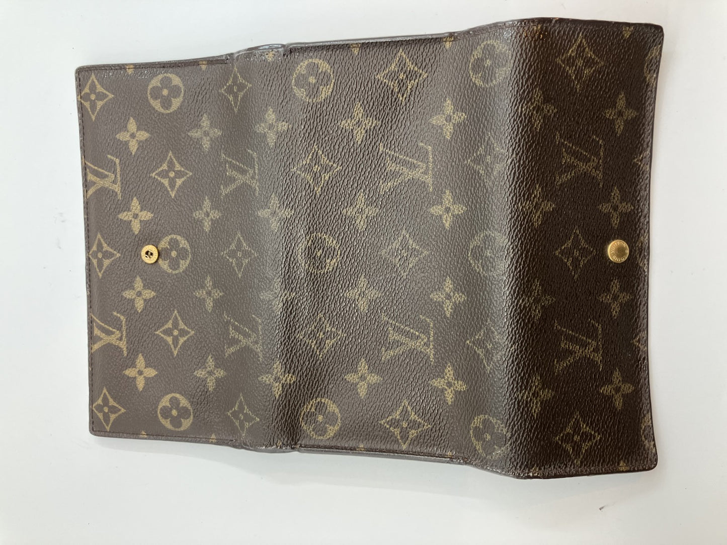 Louis Vuitton Tri-fold Long Wallet Monogram Porte Tresor International M61215 MB1001
