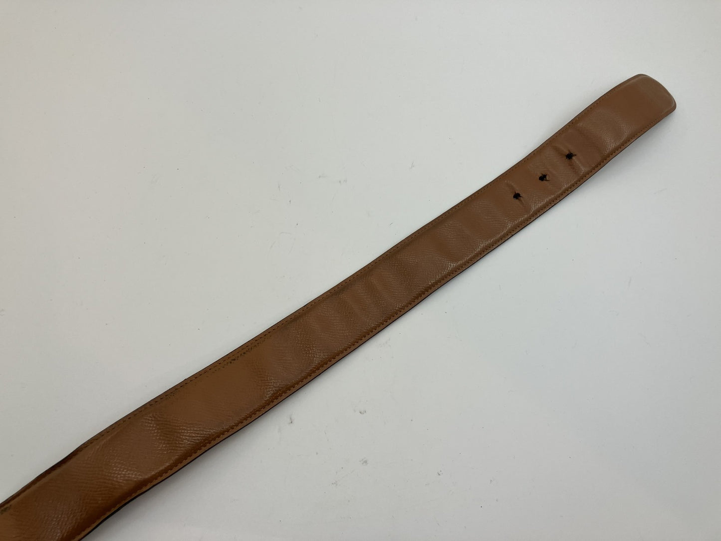 BVLGARI Belt Circle Length 95cm(37.40 inch) Width 4cm(1.57 inch) Brown & Gold