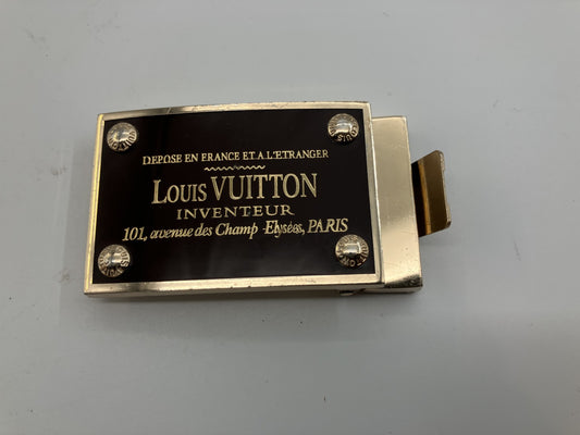 LOUIS VUITTON Avantur Buckle Gold Ratchet Type 40mm Belt Compatible Authentic
