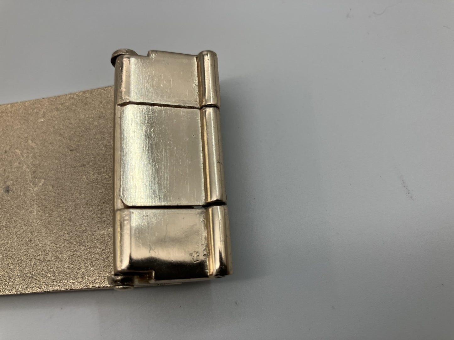 LOUIS VUITTON Avantur Buckle Gold Ratchet Type 40mm Belt Compatible Authentic