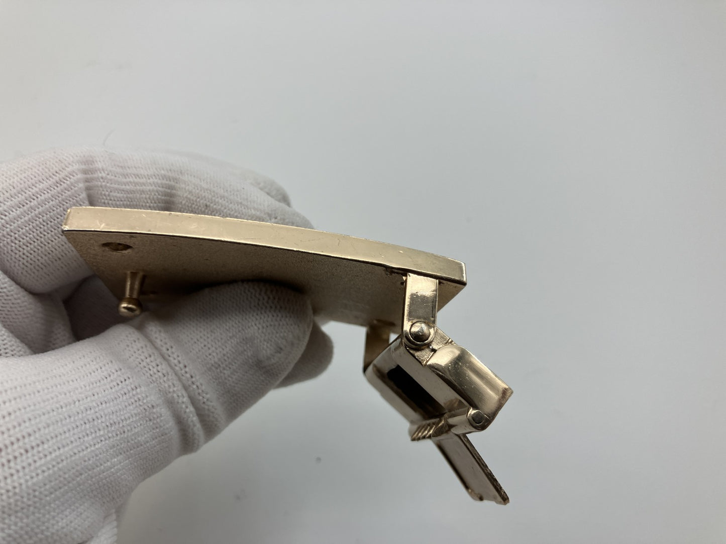 LOUIS VUITTON Avantur Buckle Gold Ratchet Type 40mm Belt Compatible Authentic