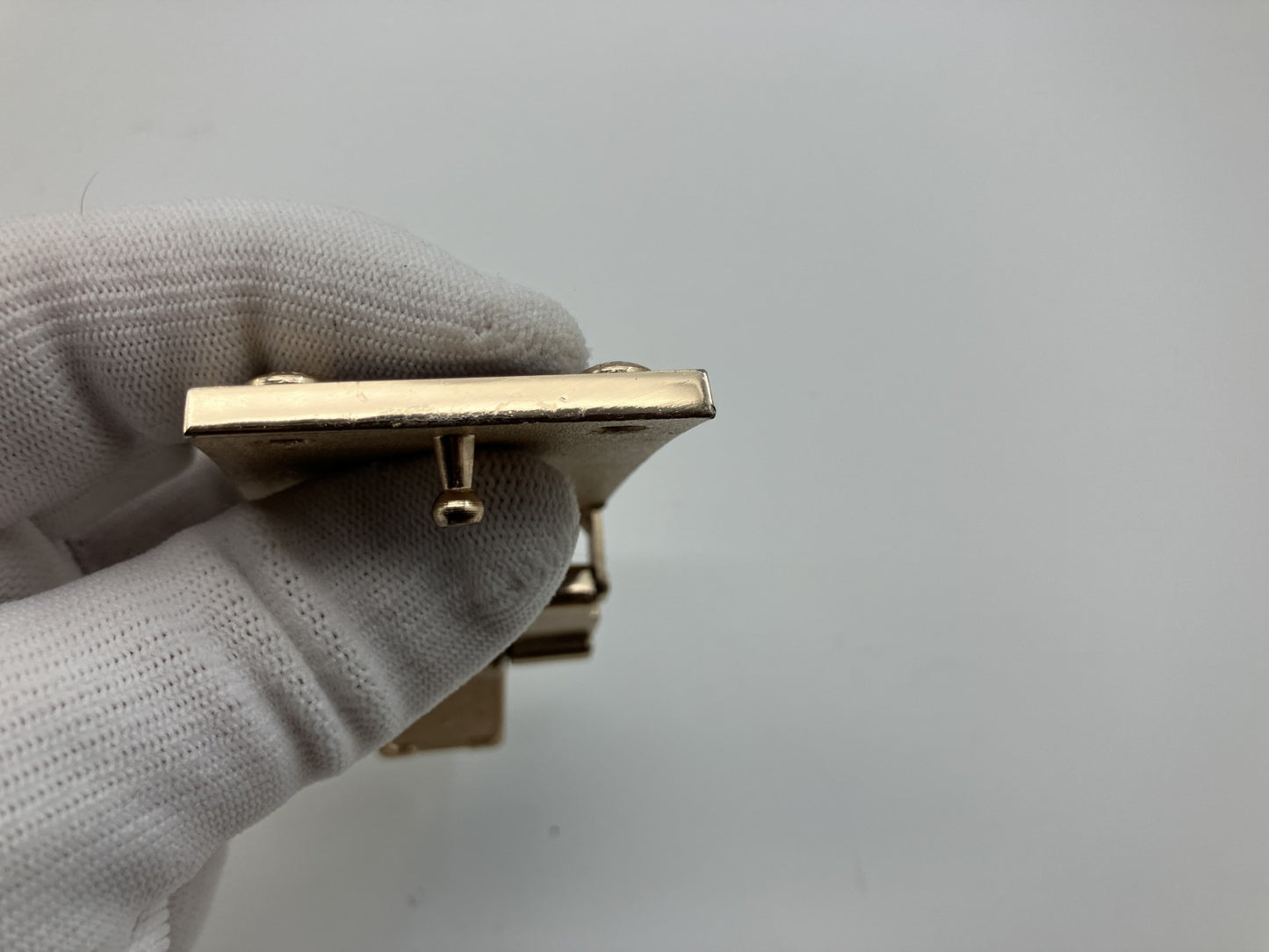 LOUIS VUITTON Avantur Buckle Gold Ratchet Type 40mm Belt Compatible Authentic