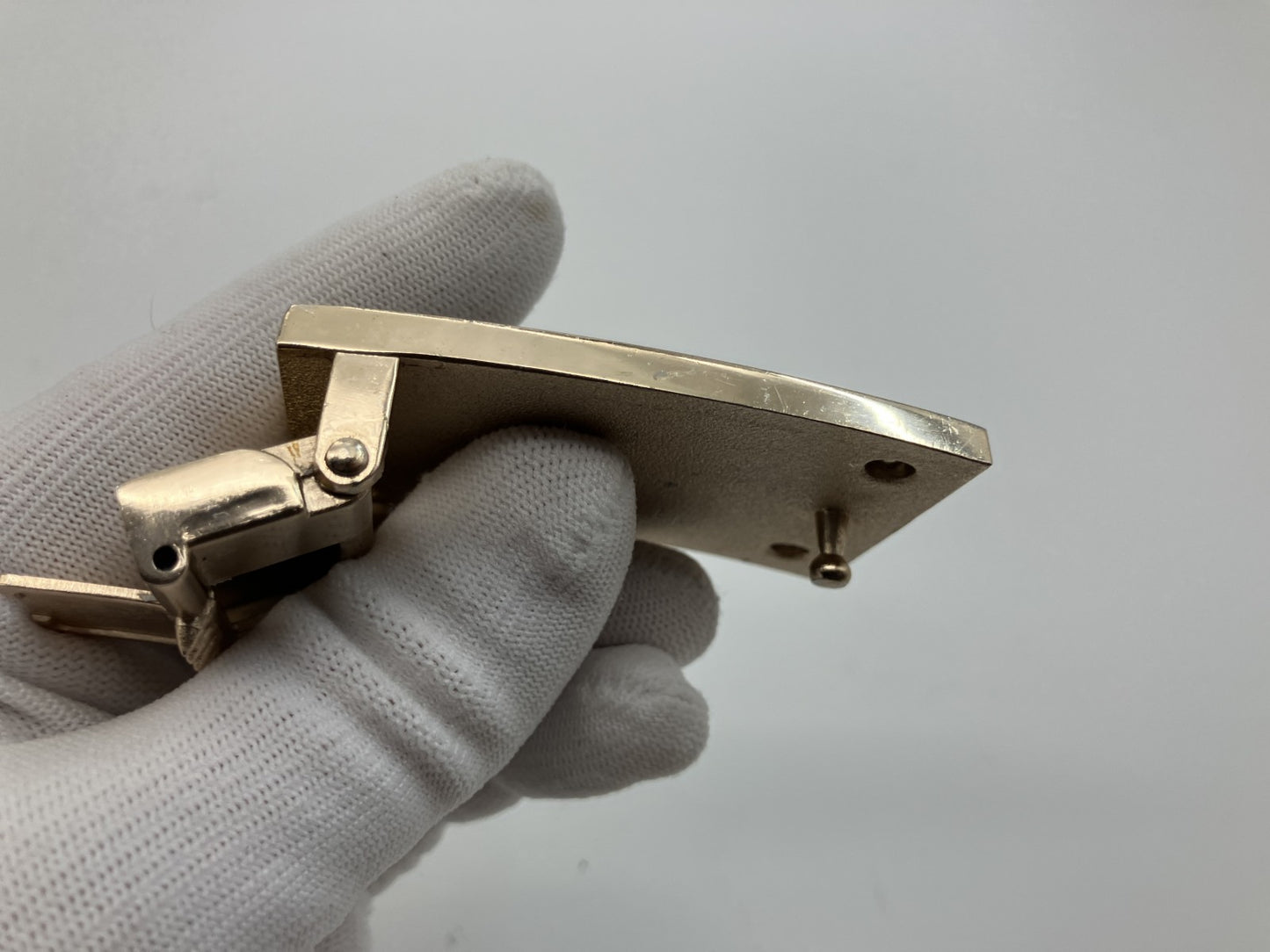 LOUIS VUITTON Avantur Buckle Gold Ratchet Type 40mm Belt Compatible Authentic