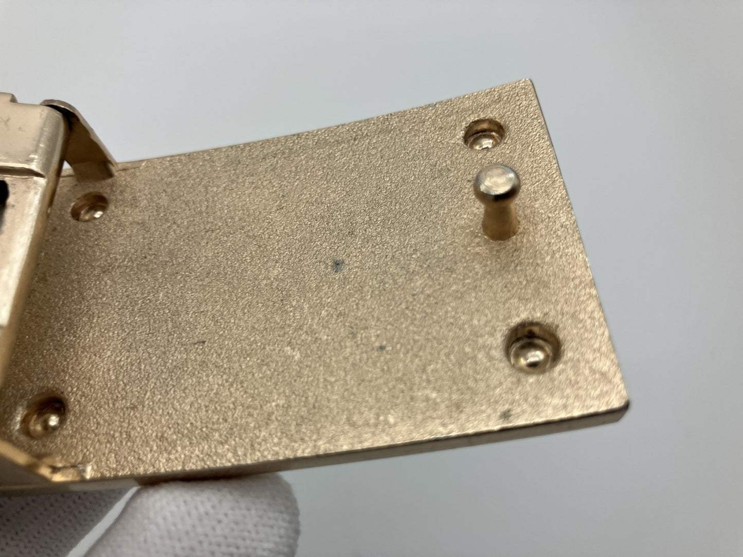 LOUIS VUITTON Avantur Buckle Gold Ratchet Type 40mm Belt Compatible Authentic