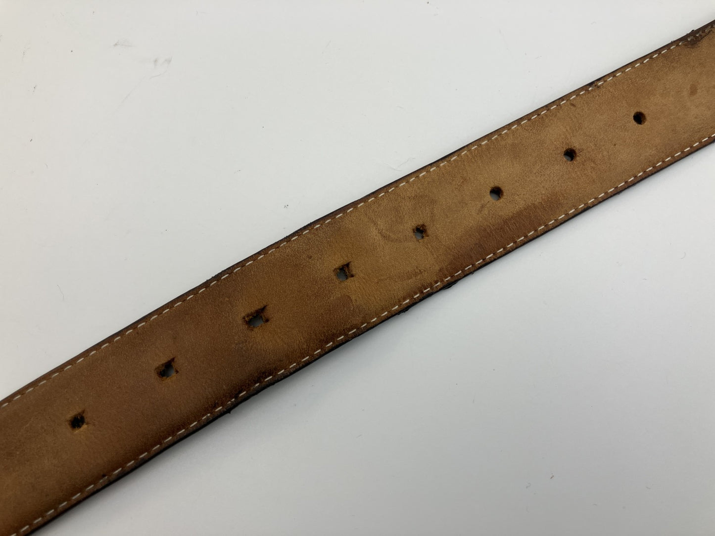 Louis Vuitton Monogram Belt Size 100/40 Total 117cm Brown Leather Gold Buckle