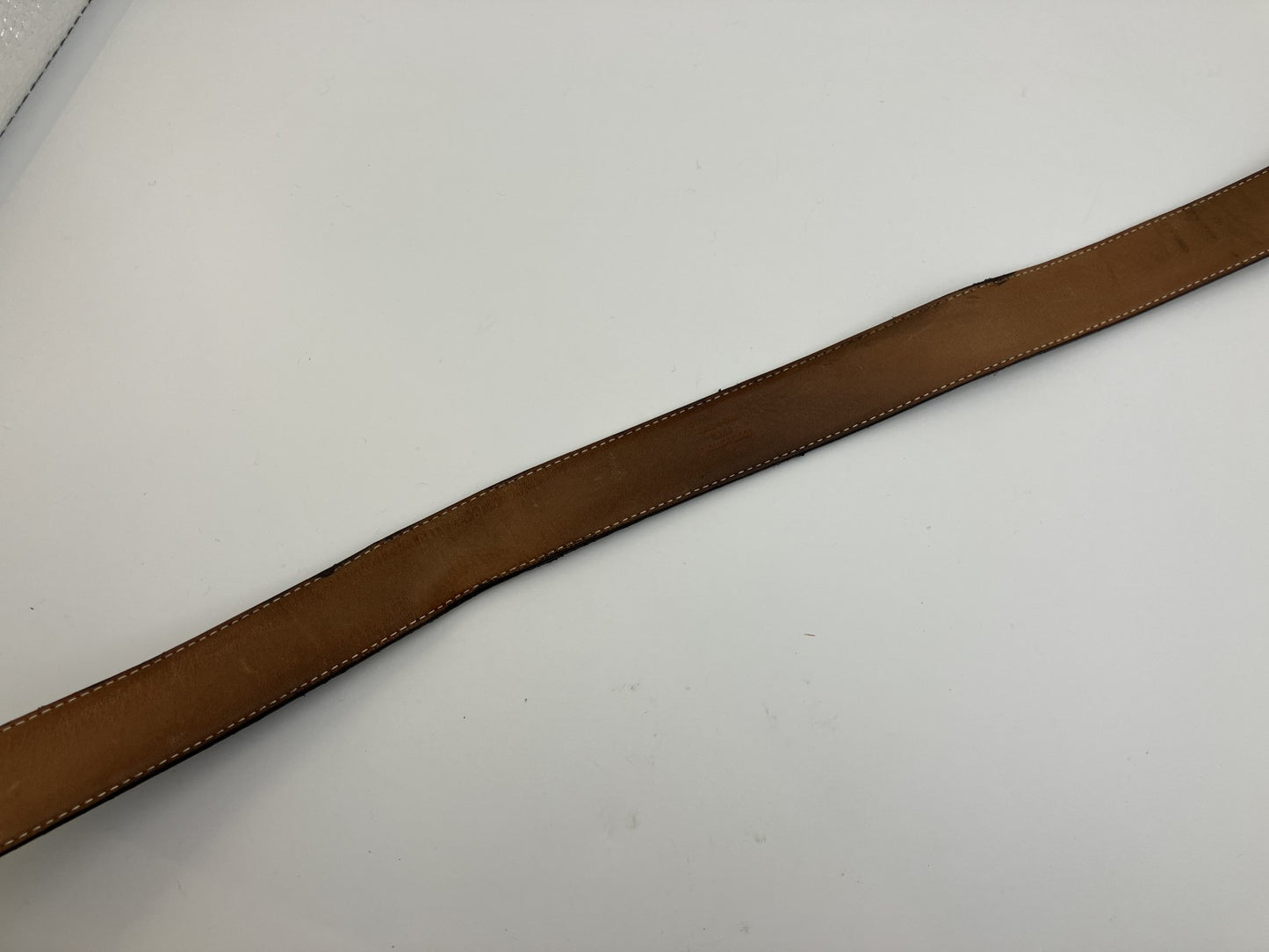 Louis Vuitton Monogram Belt Size 100/40 Total 117cm Brown Leather Gold Buckle