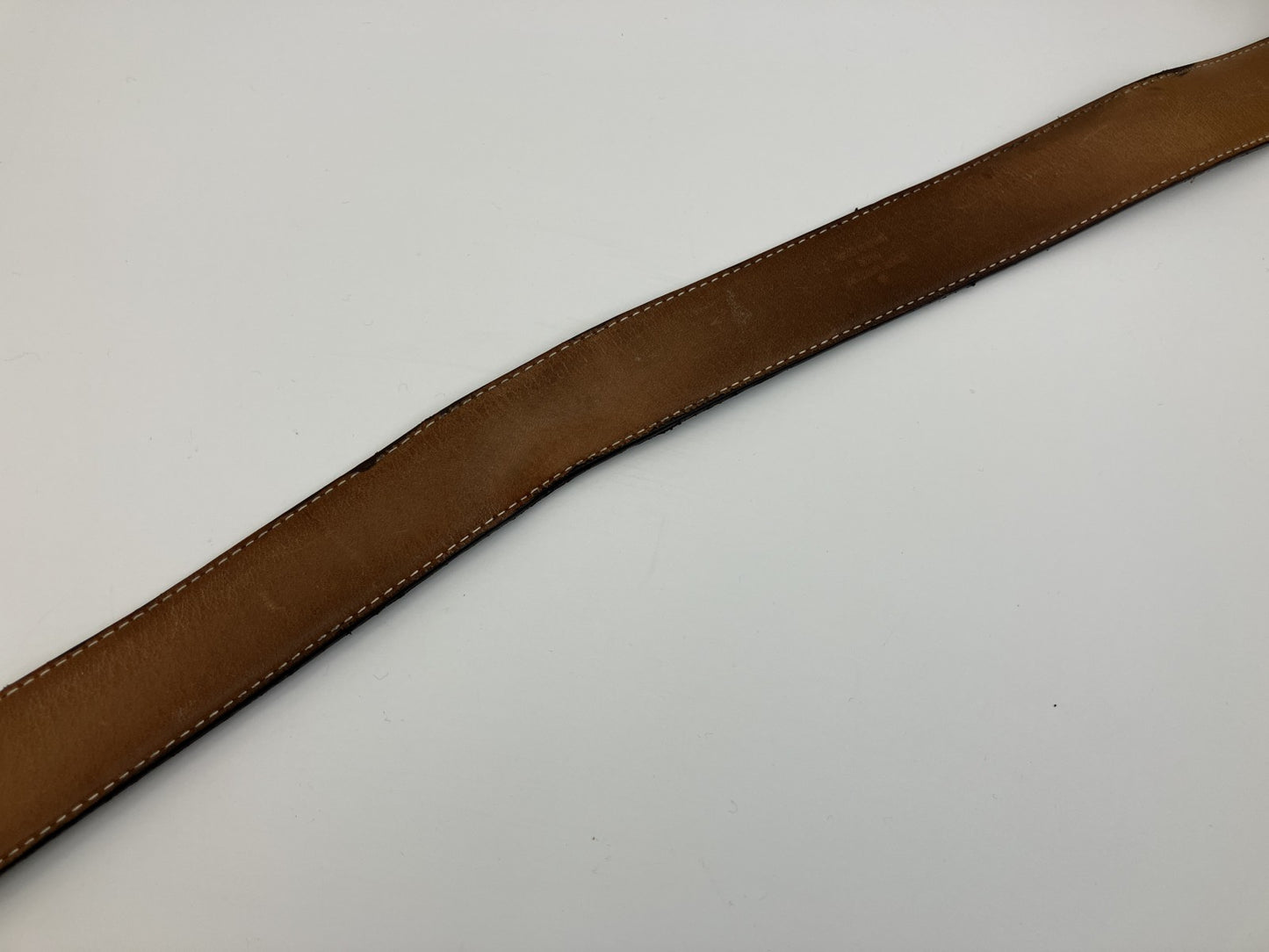 Louis Vuitton Monogram Belt Size 100/40 Total 117cm Brown Leather Gold Buckle
