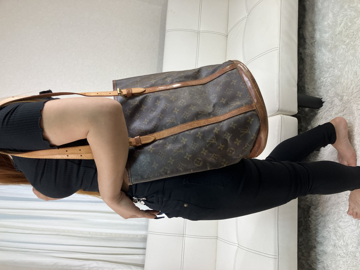 Louis Vuitton Monogram Bucket GM M42236 Tote Bag AR0957  France