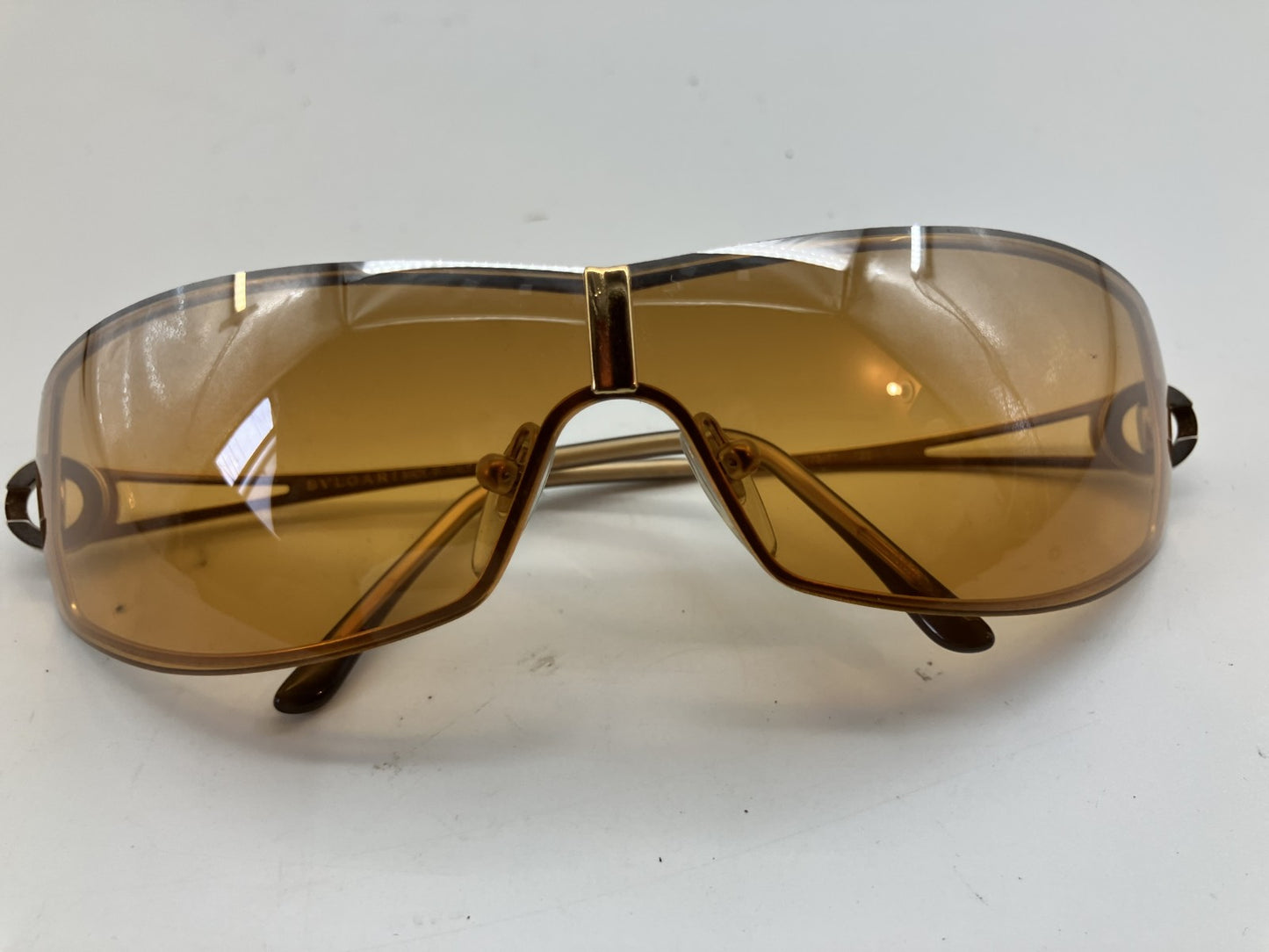 BVLGARI Sunglasses 632 175/7F 120 Brown with case Free shipping 