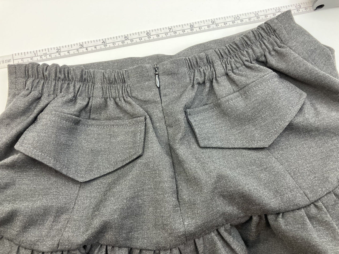 MARIGOLD SHADOWS Skirt S size Asymmetrical Avant-garde Black