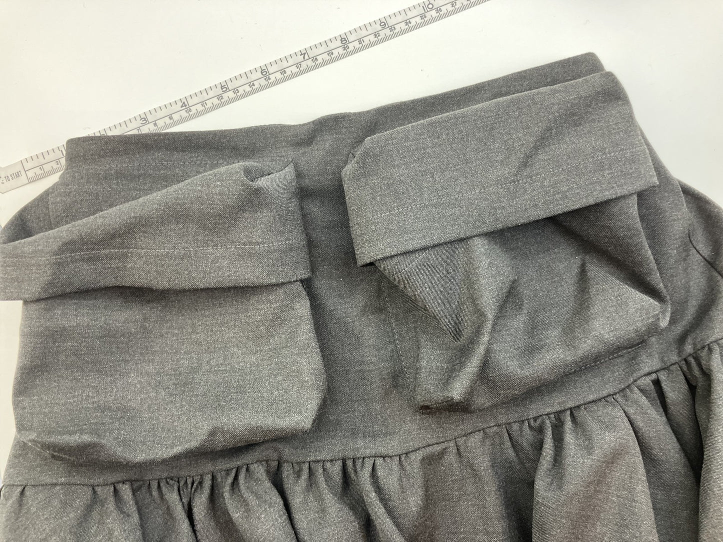 MARIGOLD SHADOWS Skirt S size Asymmetrical Avant-garde Black