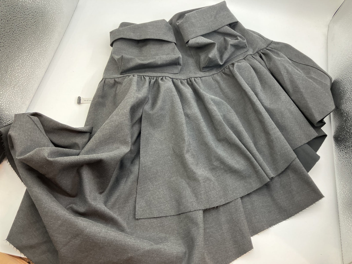 MARIGOLD SHADOWS Skirt S size Asymmetrical Avant-garde Black