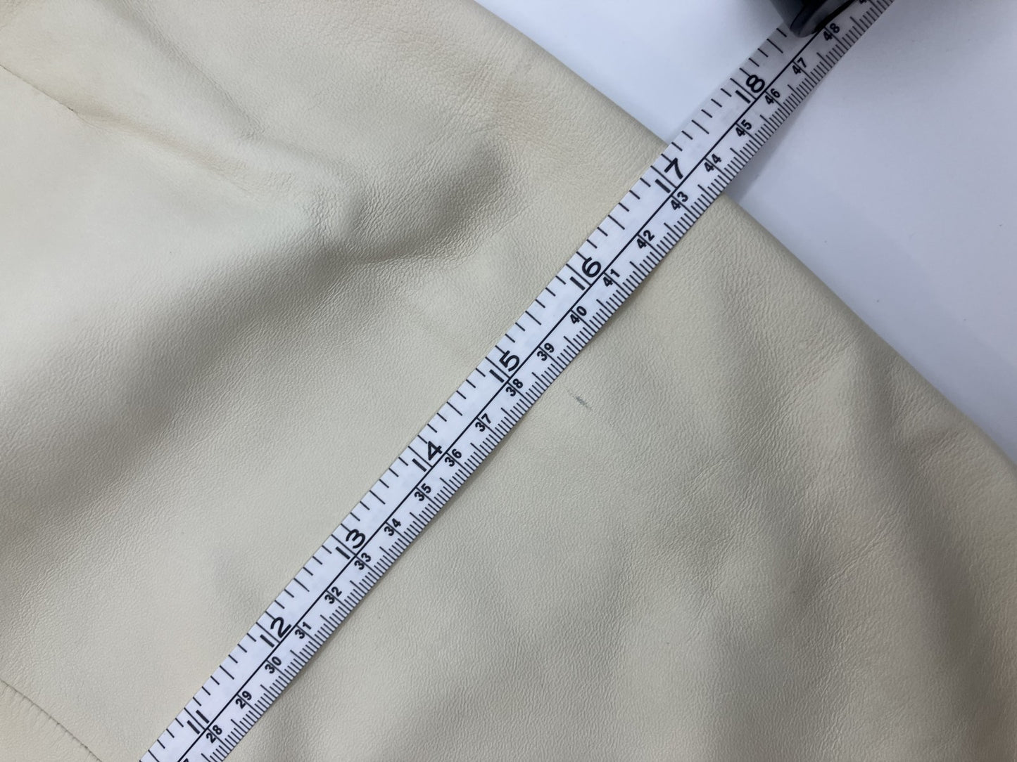 LOEWE Genuine Leather Skirt Tight Skirt NAPA CREMA Made in Spain