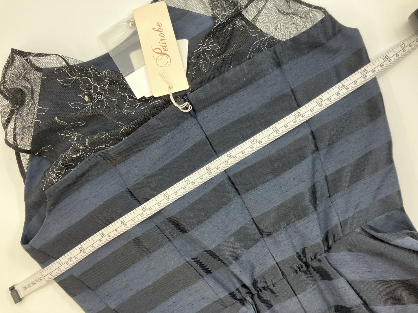 Petirobe Made in Japan Elegant dress with tag Navy x black Flare High quality Beautiful item