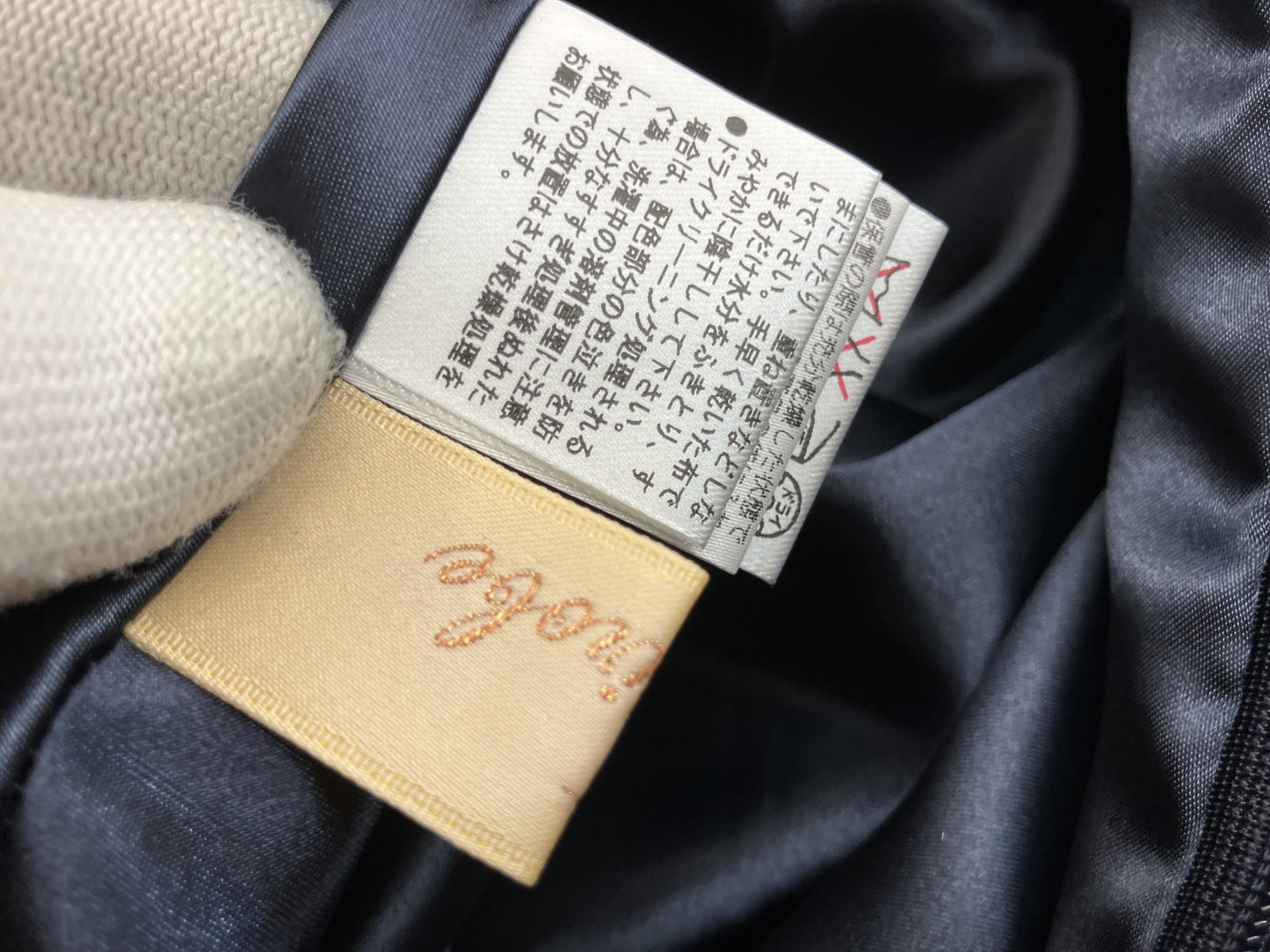 Petirobe Made in Japan Elegant dress with tag Navy x black Flare High quality Beautiful item