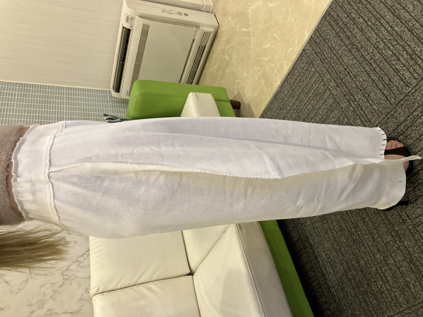 ISSEY MIYAKE Wide Pants Size 2 White Made in Japan