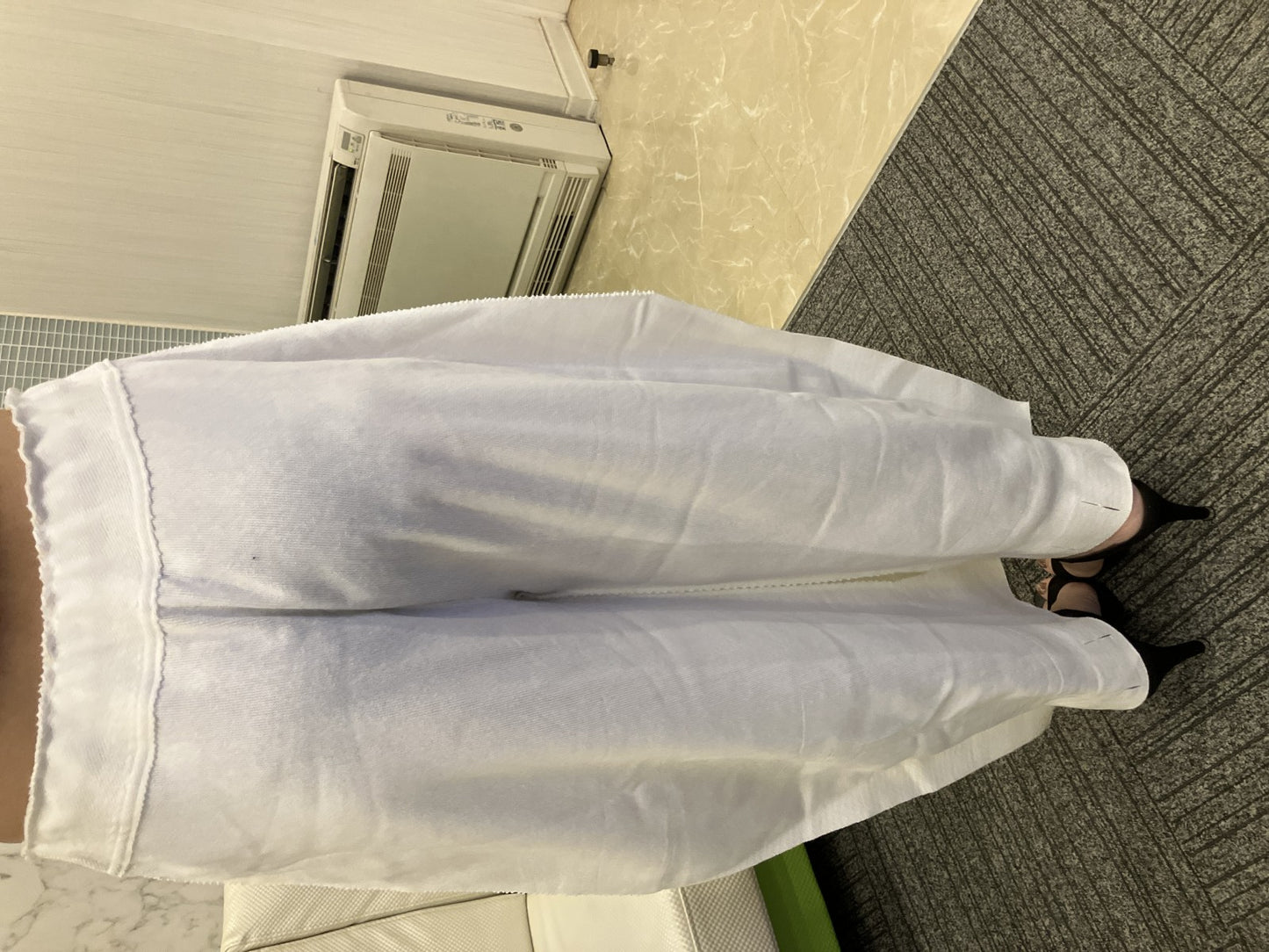 ISSEY MIYAKE Wide Pants Size 2 White Made in Japan